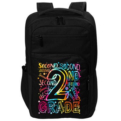Colorful Second 2nd Grade Word Art Impact Tech Backpack