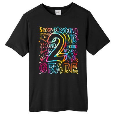 Colorful Second 2nd Grade Word Art Tall Fusion ChromaSoft Performance T-Shirt