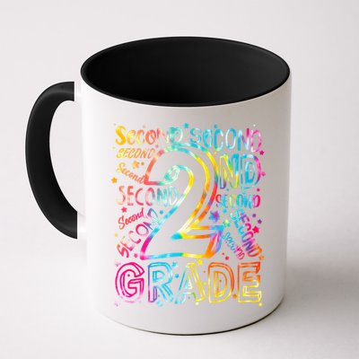 Colorful Second 2nd Grade Word Art Mug