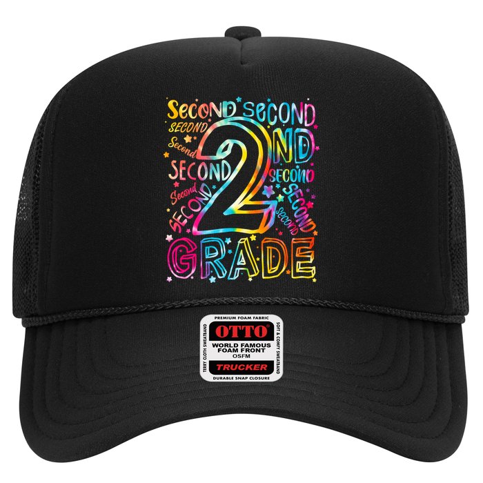 Colorful Second 2nd Grade Word Art Trucker Hat