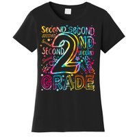 Colorful Second 2nd Grade Word Art Women's T-Shirt