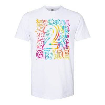 Colorful Second 2nd Grade Word Art Softstyle CVC T-Shirt