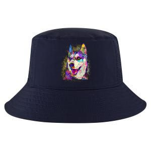 Colorful Siberian Husky Cool Comfort Performance Bucket Hat