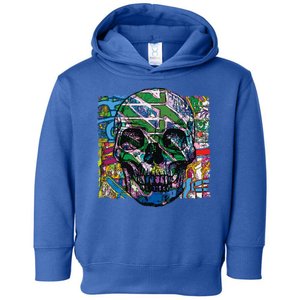 Colorful Skull Face Toddler Hoodie