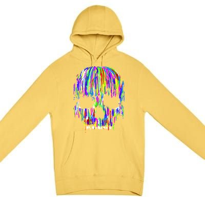 Colorful Skull Head Premium Pullover Hoodie