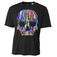 Colorful Skull Head Cooling Performance Crew T-Shirt