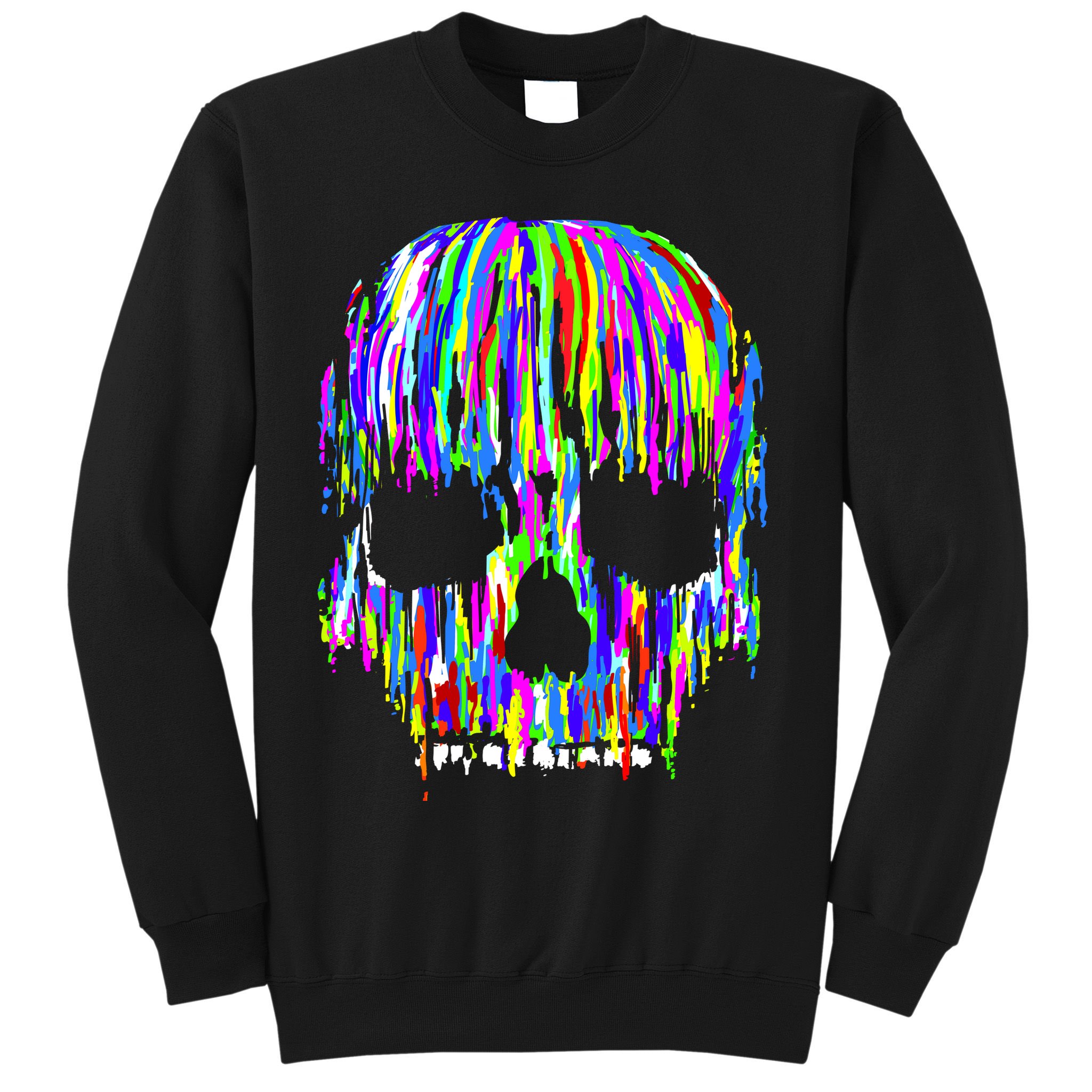 Colorful Skull Head Sweatshirt