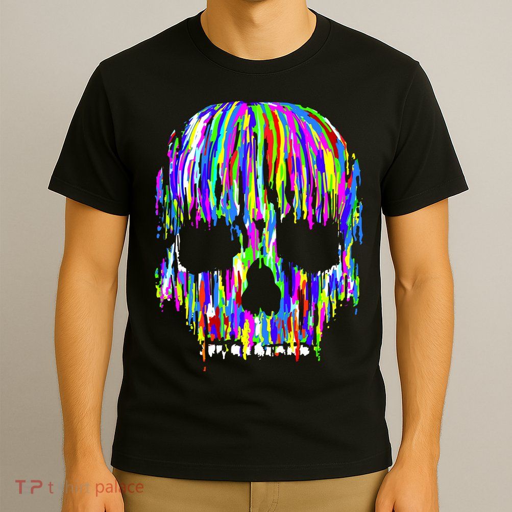 Colorful Skull Head T-Shirt