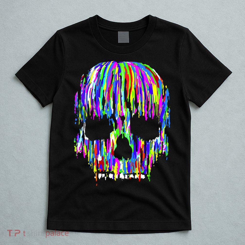 Colorful Skull Head T-Shirt