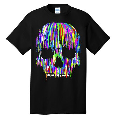 Colorful Skull Head Tall T-Shirt