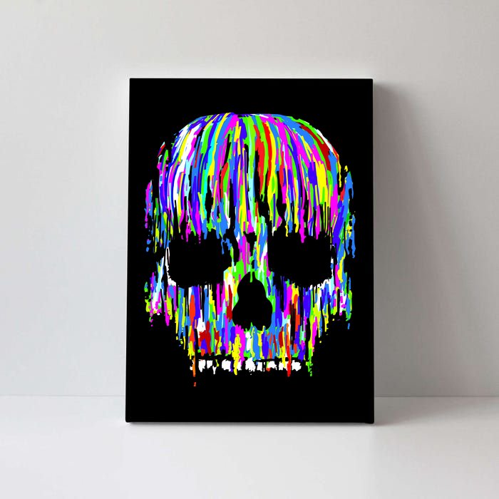 Colorful Skull Head Canvas