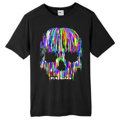 Colorful Skull Head Tall Fusion ChromaSoft Performance T-Shirt