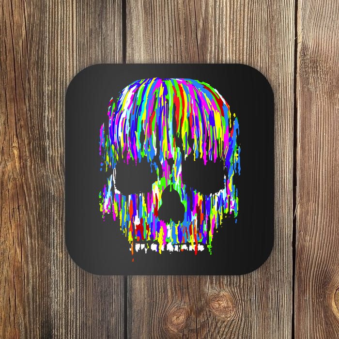 Colorful Skull Head Coaster