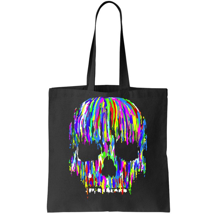 Colorful Skull Head Tote Bag