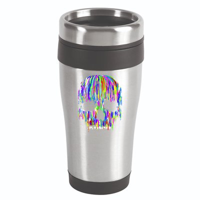 Colorful Skull Head 16oz Travel Tumbler