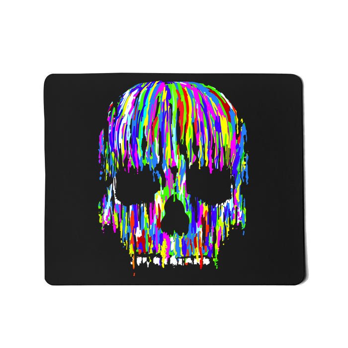 Colorful Skull Head Mousepad