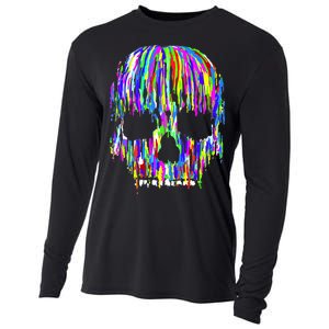 Colorful Skull Head Cooling Performance Long Sleeve Crew