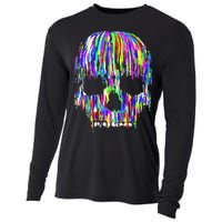 Colorful Skull Head Cooling Performance Long Sleeve Crew