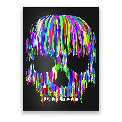 Colorful Skull Head Poster