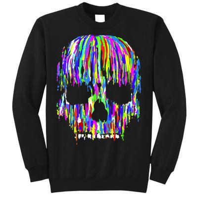 Colorful Skull Head Tall Sweatshirt