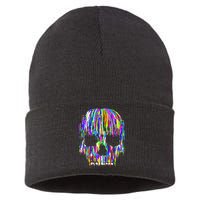 Colorful Skull Head Sustainable Knit Beanie