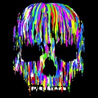 Colorful Skull Head Womens Tank Top