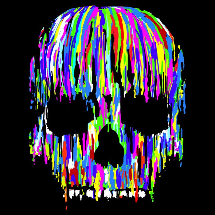 Colorful Skull Head Womens Tank Top