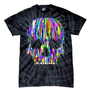 Colorful Skull Head Tie-Dye T-Shirt