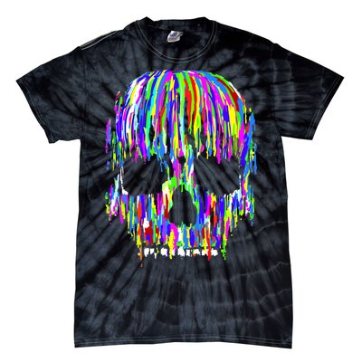 Colorful Skull Head Tie-Dye T-Shirt