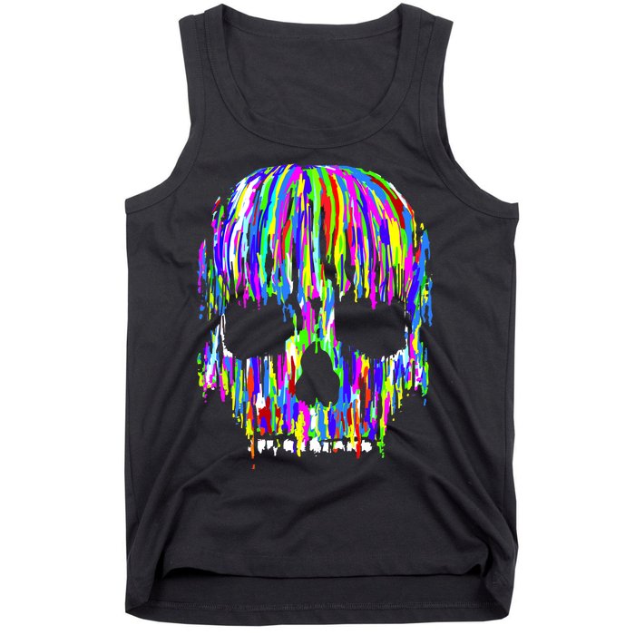 Colorful Skull Head Tank Top