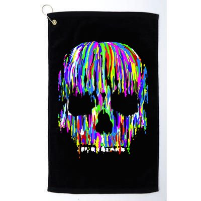 Colorful Skull Head Golf Towel
