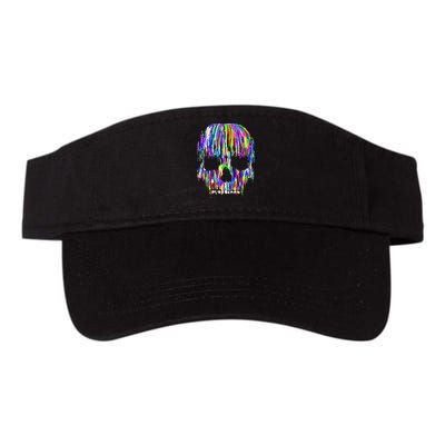 Colorful Skull Head Valucap Bio-Washed Visor