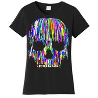 Colorful Skull Head Women's T-Shirt