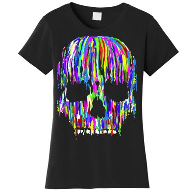 Colorful Skull Head Women's T-Shirt