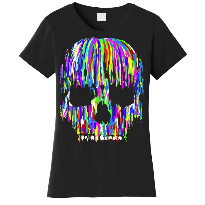 Colorful Skull Head Women's T-Shirt