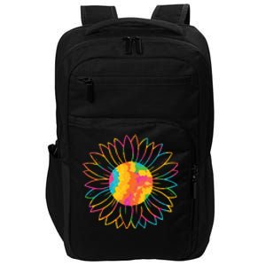 Colorful Sunflower Impact Tech Backpack