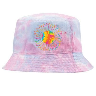 Colorful Sunflower Tie-Dyed Bucket Hat