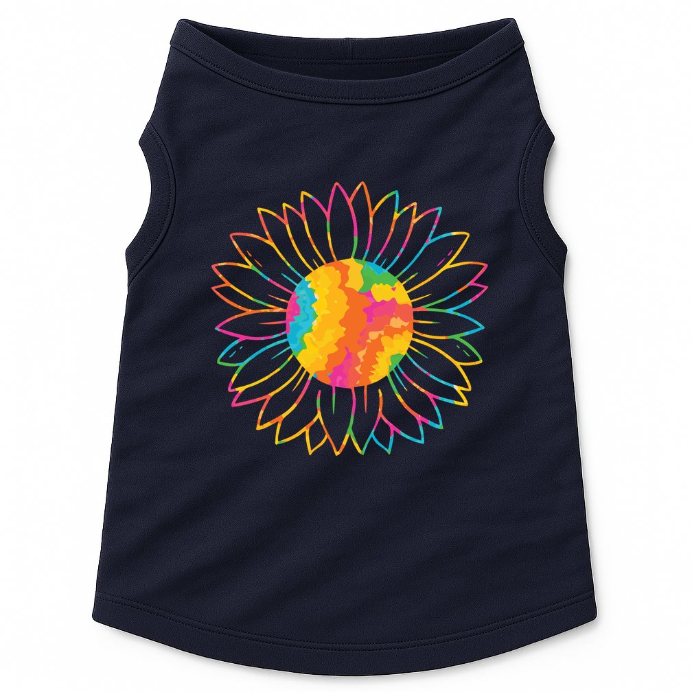 Colorful Sunflower Doggie Tank