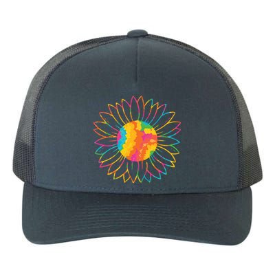 Colorful Sunflower Yupoong Adult 5-Panel Trucker Hat