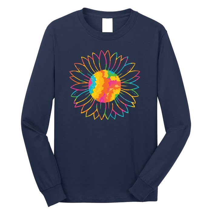 Colorful Sunflower Long Sleeve Shirt