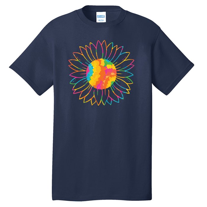 Colorful Sunflower Tall T-Shirt