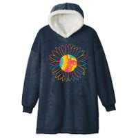 Colorful Sunflower Hooded Wearable Blanket