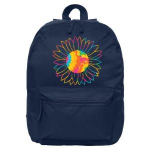 Colorful Sunflower 16 in Basic Backpack