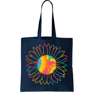 Colorful Sunflower Tote Bag