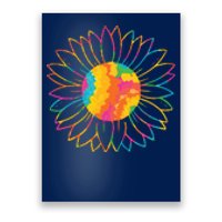 Colorful Sunflower Poster