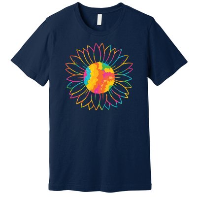 Colorful Sunflower Premium T-Shirt