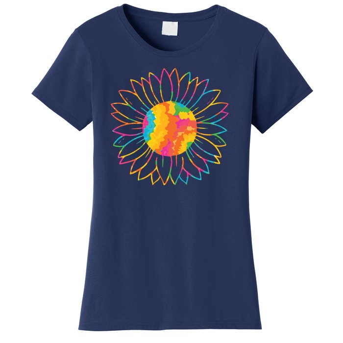 Colorful Sunflower Women's T-Shirt