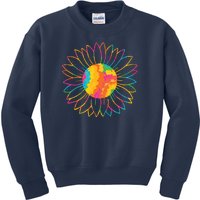 Colorful Sunflower Kids Sweatshirt