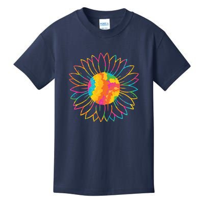 Colorful Sunflower Kids T-Shirt