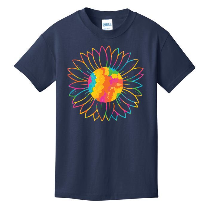 Colorful Sunflower Kids T-Shirt